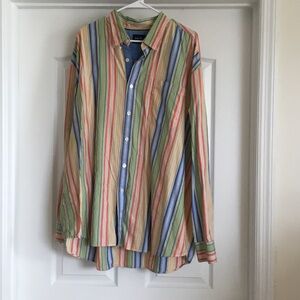 Colorful Striped Men's Casual Shirt